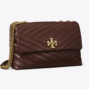 Tory Burch Kira Chevron Shoulder Bag New with Tags in Tempranillo